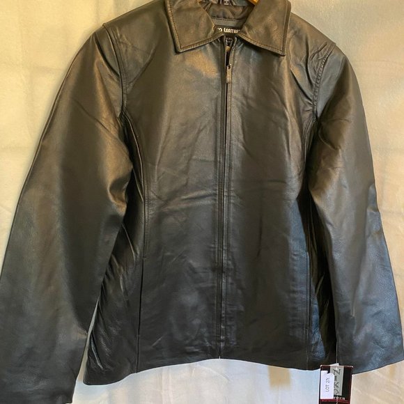 NWT Niko Leather Women's Black Leather Jacket Size Large - Picture 2 of 4